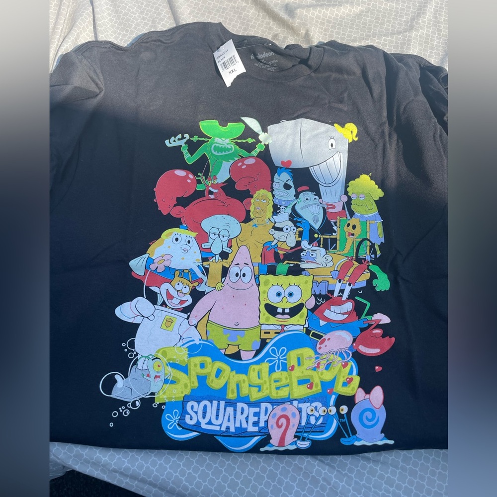 Nickelodeon Black SpongeBob SquarePants Kids T-Shirt